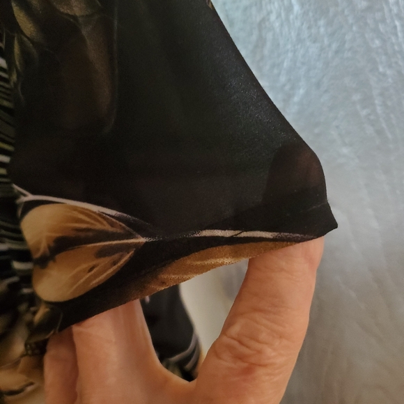 New Brown Midi Dress Size Med - Picture 6 of 8